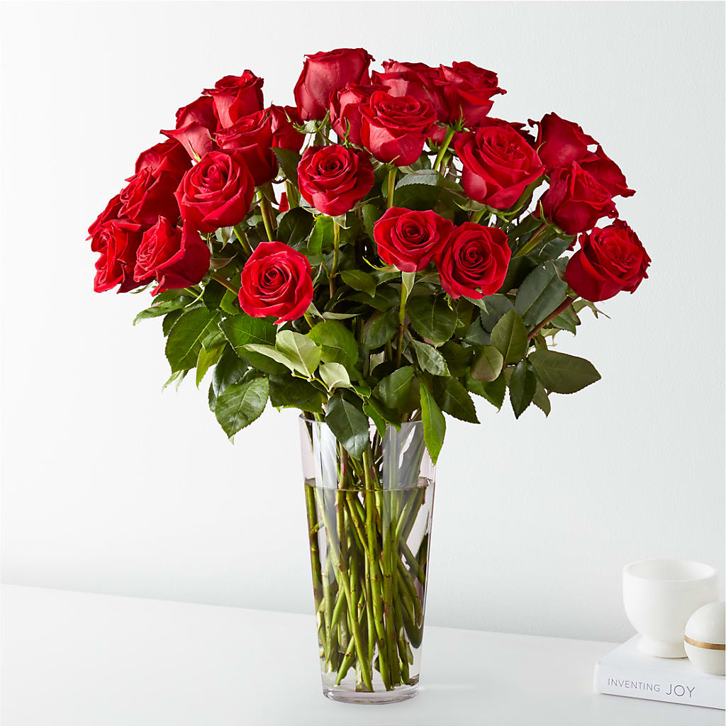 Long Stem Red Rose Bouquet – BUSSE AND RIECK FLOWERS PLANTS & GIFTS, Kankakee IL