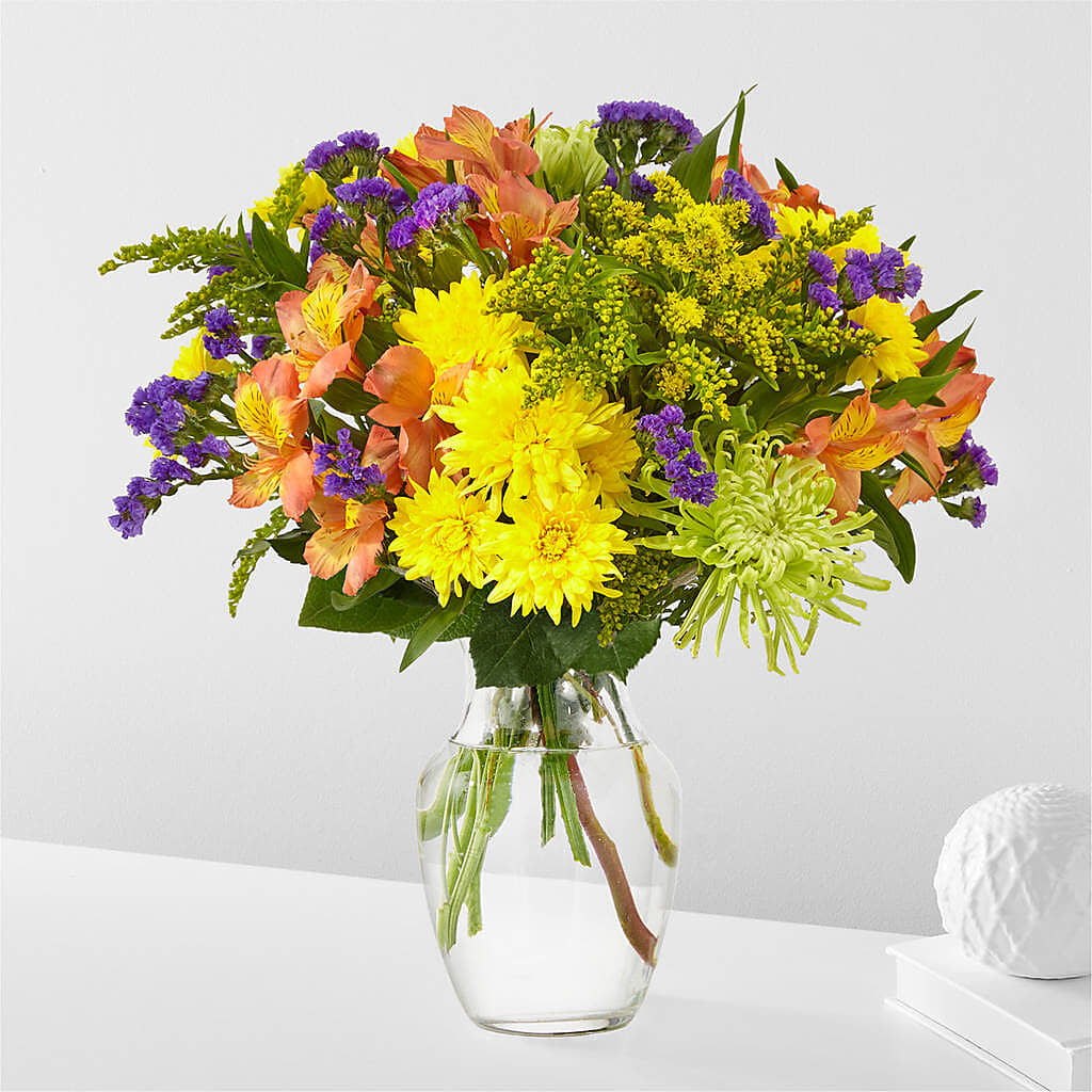 Marmalade Skies Bouquet – BUSSE AND RIECK FLOWERS PLANTS & GIFTS, Kankakee IL