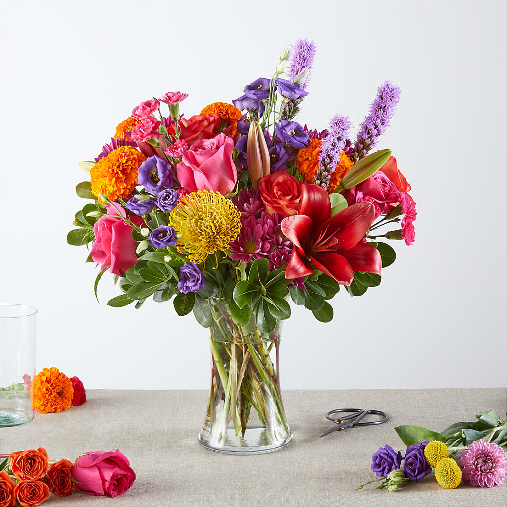 Feast of Color – A Florist Original – BUSSE AND RIECK FLOWERS PLANTS & GIFTS, Kankakee IL