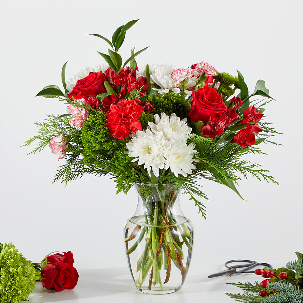 Merry Moment Bouquet – A Florist Original – BUSSE AND RIECK FLOWERS PLANTS & GIFTS, Kankakee IL