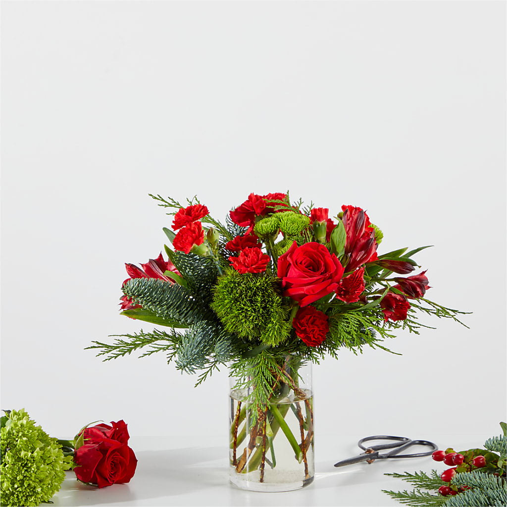 Merry Moment Bouquet – A Florist Original – BUSSE AND RIECK FLOWERS PLANTS & GIFTS, Kankakee IL