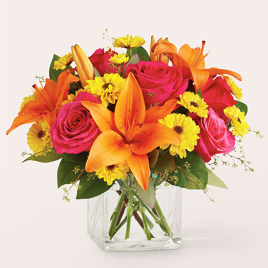 Neon Lights Bouquet – BUSSE AND RIECK FLOWERS PLANTS & GIFTS, Kankakee IL