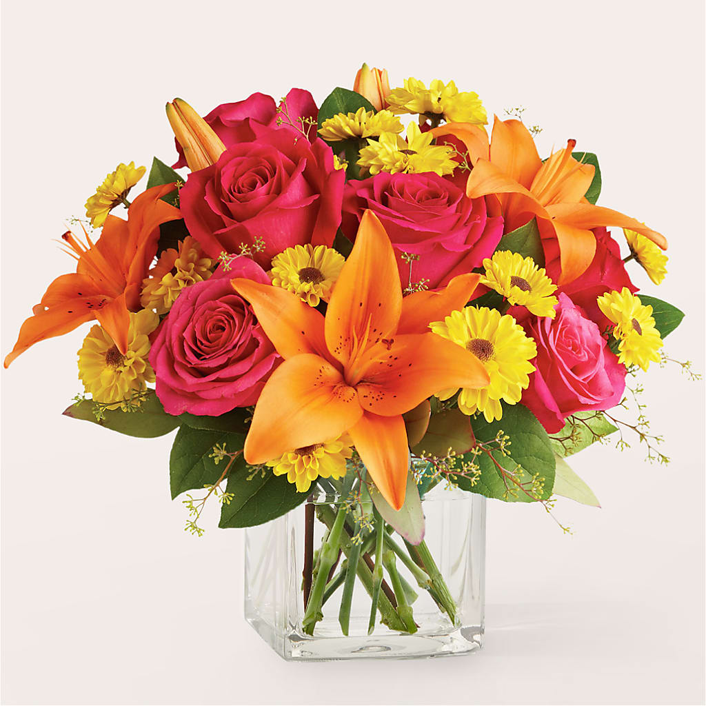 Neon Lights Bouquet – BUSSE AND RIECK FLOWERS PLANTS & GIFTS, Kankakee IL