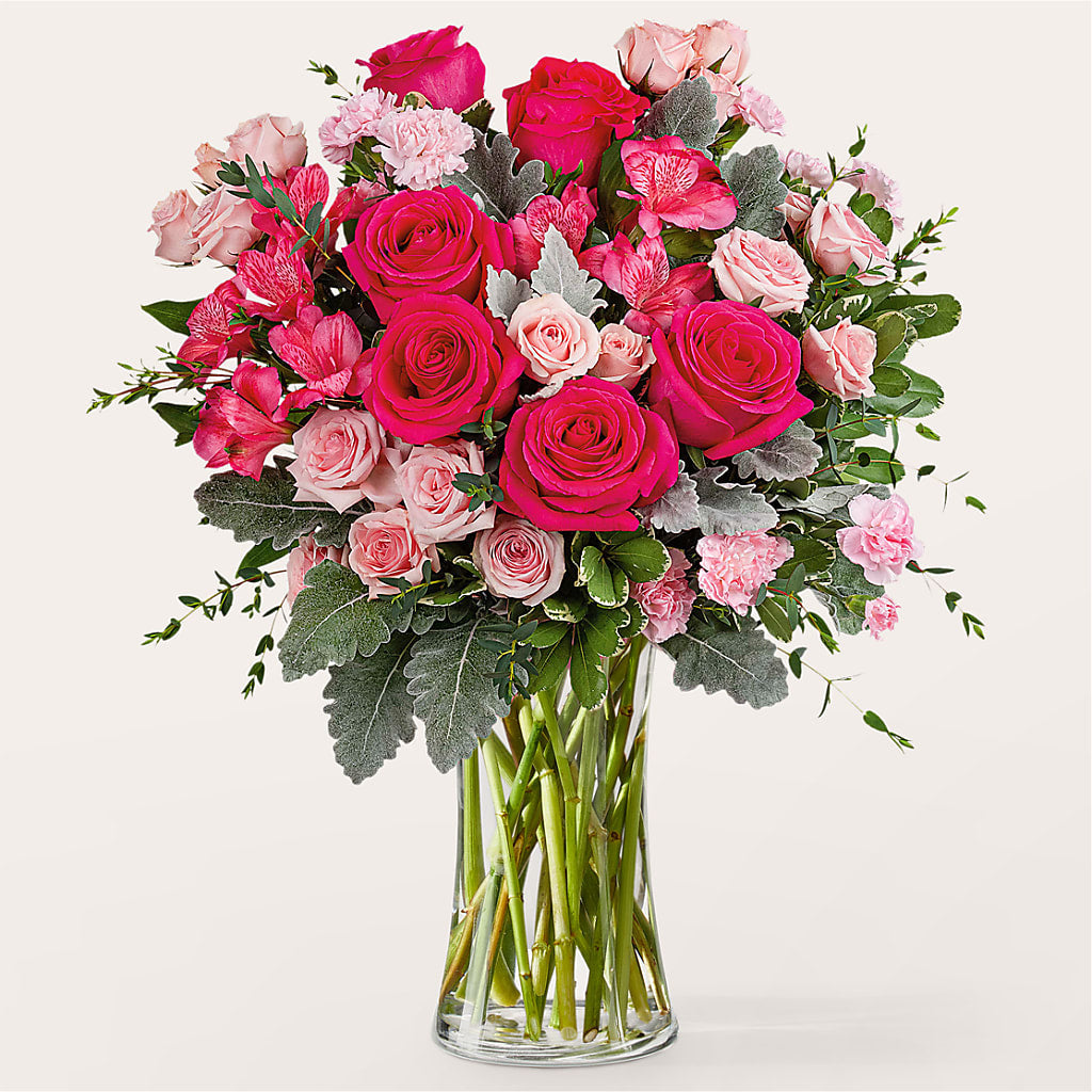 Tickled Pink Bouquet – BUSSE AND RIECK FLOWERS PLANTS & GIFTS, Kankakee IL