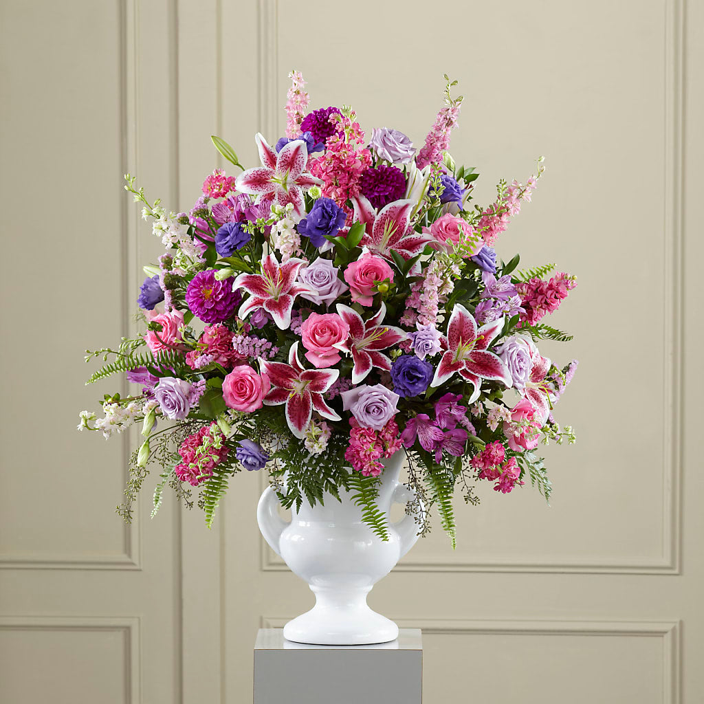 Peaceful Tribute Arrangement – BUSSE AND RIECK FLOWERS PLANTS & GIFTS, Kankakee IL