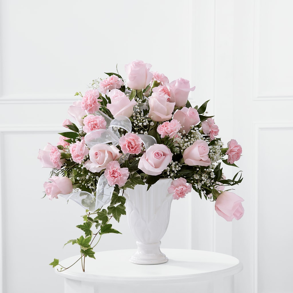 Deepest Sympathy Arrangement – BUSSE AND RIECK FLOWERS PLANTS & GIFTS, Kankakee IL