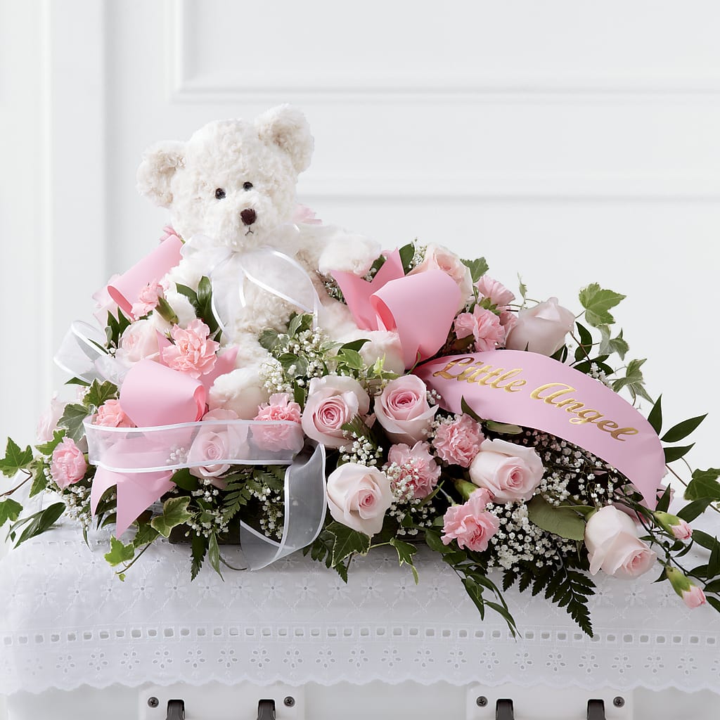 Touch of Sympathy Casket Spray – BUSSE AND RIECK FLOWERS PLANTS & GIFTS, Kankakee IL