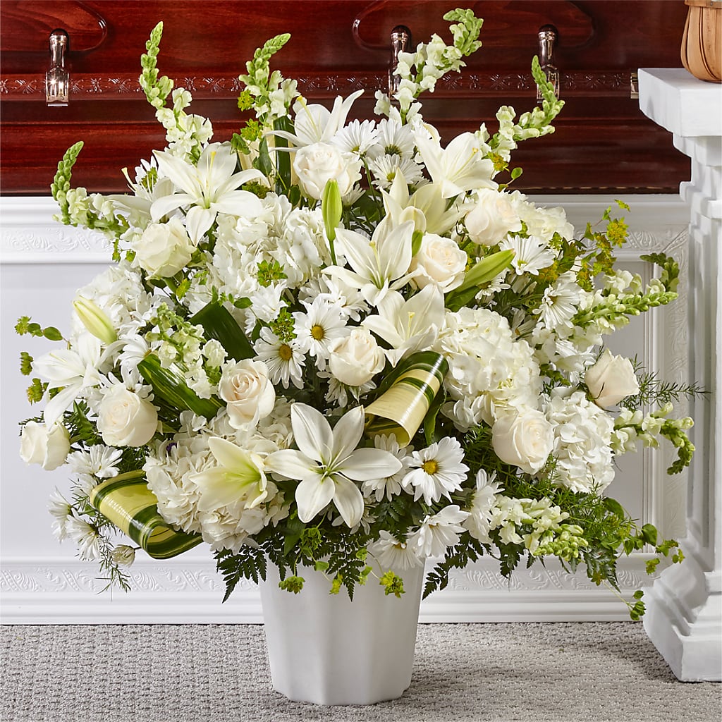 Thoughts of Tranquility Floor Basket – BUSSE AND RIECK FLOWERS PLANTS & GIFTS, Kankakee IL