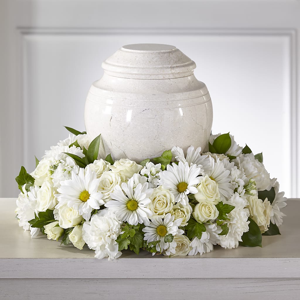 Ivory Gardens Cremation Adornment – BUSSE AND RIECK FLOWERS PLANTS & GIFTS, Kankakee IL