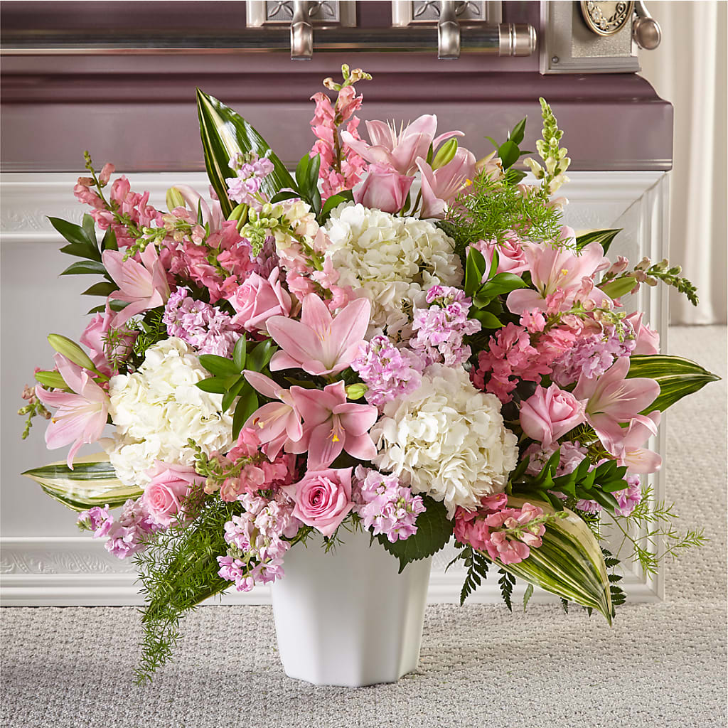 Simply Serene Floor Basket – BUSSE AND RIECK FLOWERS PLANTS & GIFTS, Kankakee IL