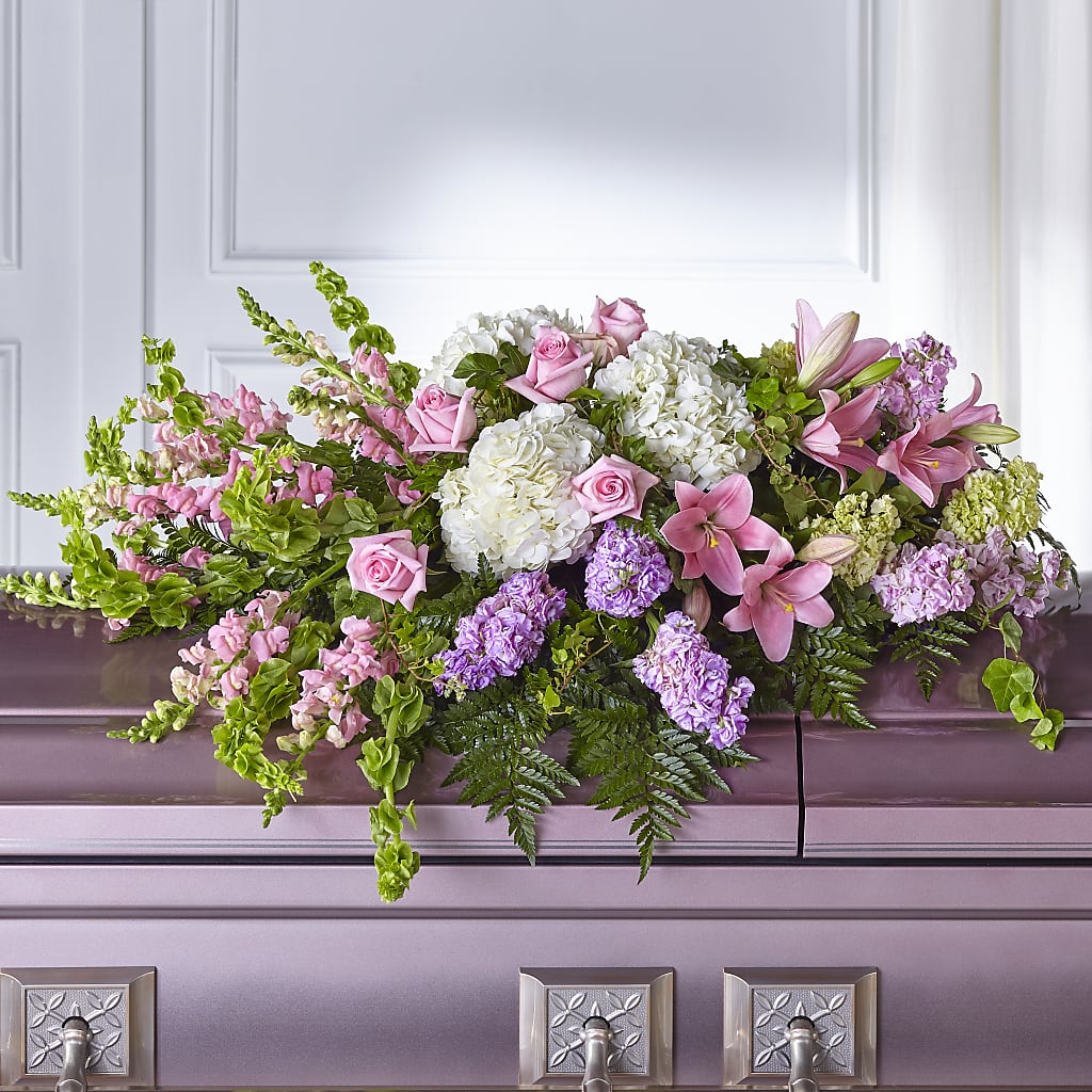 Life's Gratitude Casket Spray – BUSSE AND RIECK FLOWERS PLANTS & GIFTS, Kankakee IL