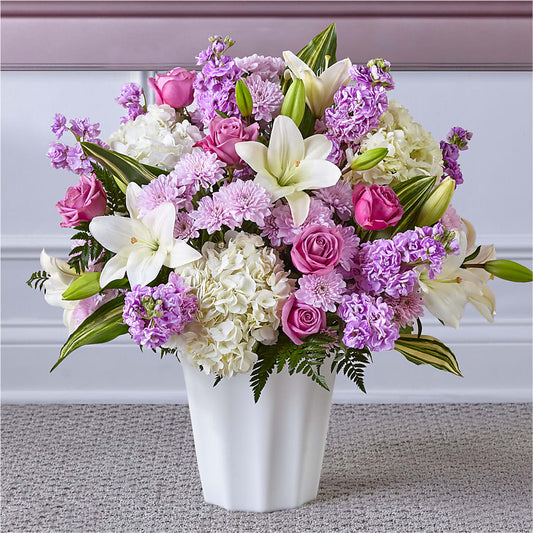 Heaven Sent Floor Basket – BUSSE AND RIECK FLOWERS PLANTS & GIFTS, Kankakee IL