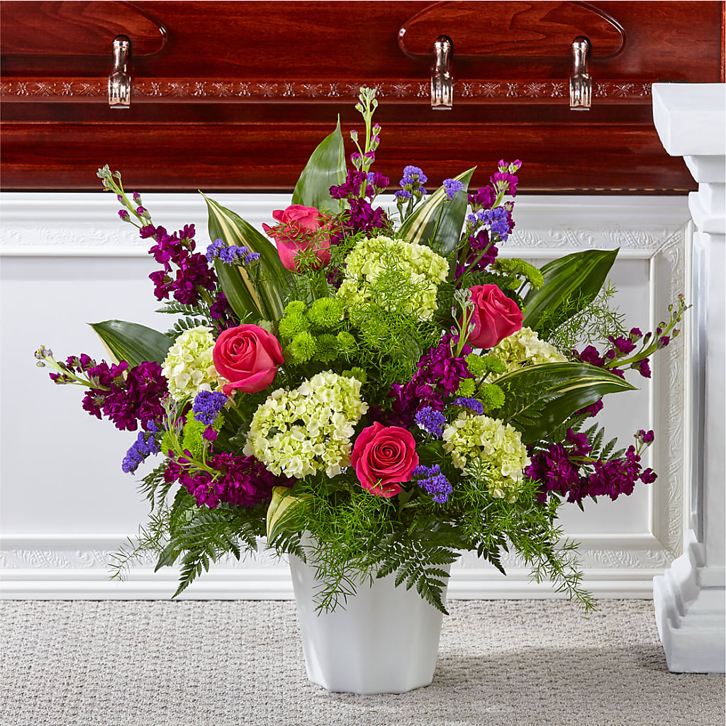 Beautiful Horizons Floor Basket – BUSSE AND RIECK FLOWERS PLANTS & GIFTS, Kankakee IL