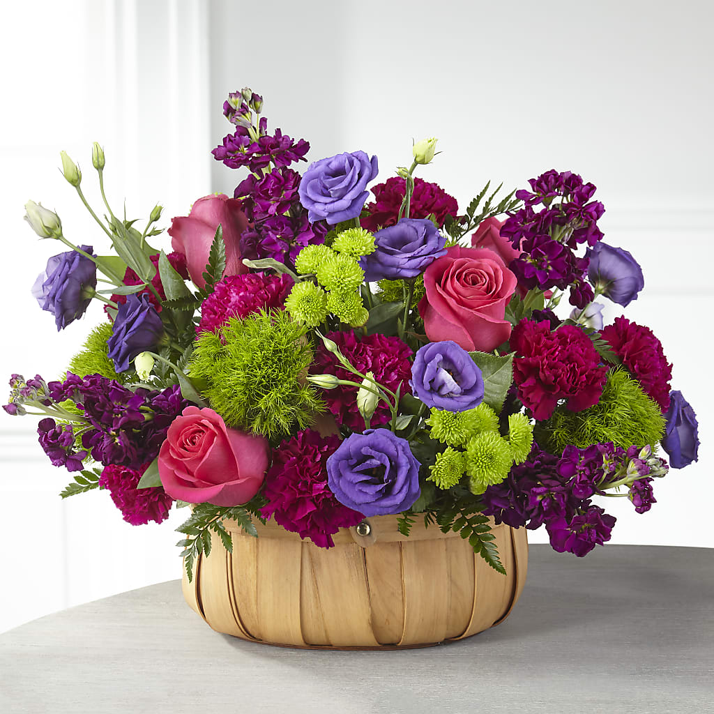 Serene Sanctuary Basket – BUSSE AND RIECK FLOWERS PLANTS & GIFTS, Kankakee IL