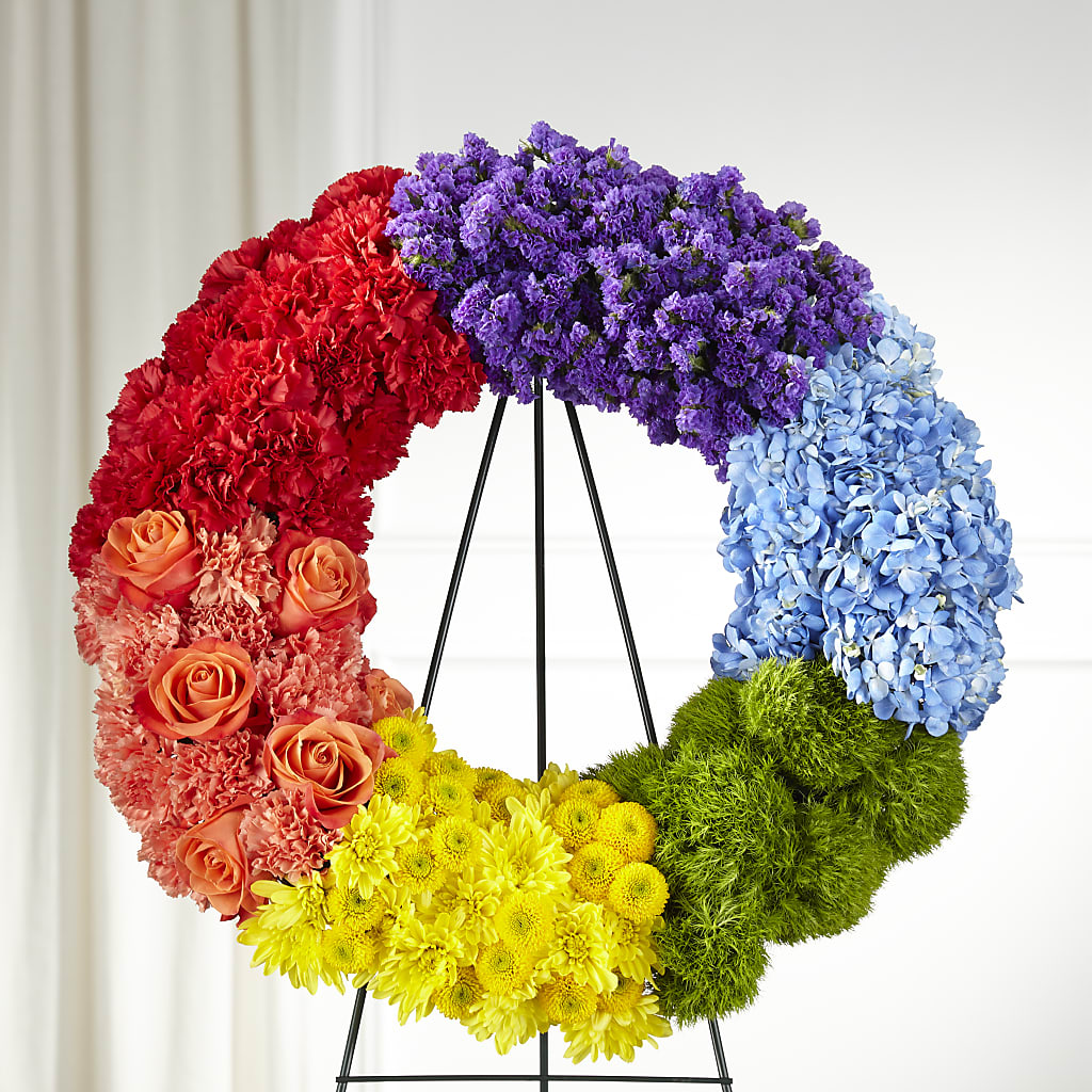 Circle of Love Wreath – BUSSE AND RIECK FLOWERS PLANTS & GIFTS, Kankakee IL