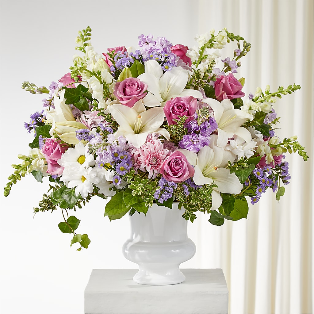 Remarkable Life Urn Arrangement – BUSSE AND RIECK FLOWERS PLANTS & GIFTS, Kankakee IL