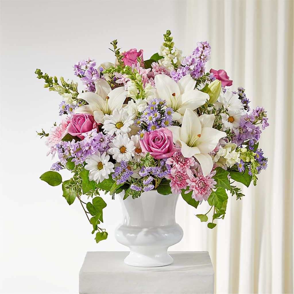 Remarkable Life Urn Arrangement – BUSSE AND RIECK FLOWERS PLANTS & GIFTS, Kankakee IL