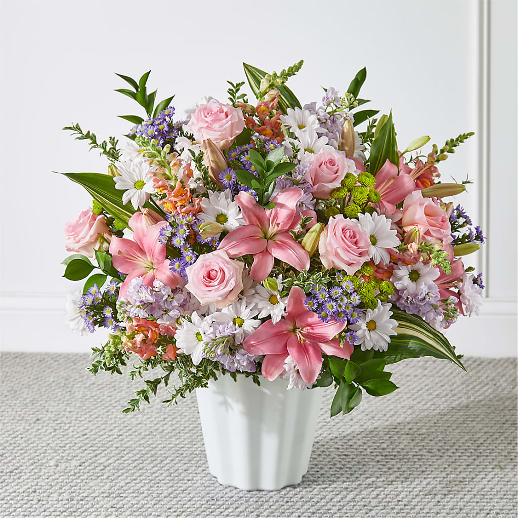 Abundant Compassion Floor Basket – BUSSE AND RIECK FLOWERS PLANTS & GIFTS, Kankakee IL