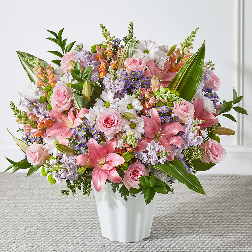 Abundant Compassion Floor Basket – BUSSE AND RIECK FLOWERS PLANTS & GIFTS, Kankakee IL