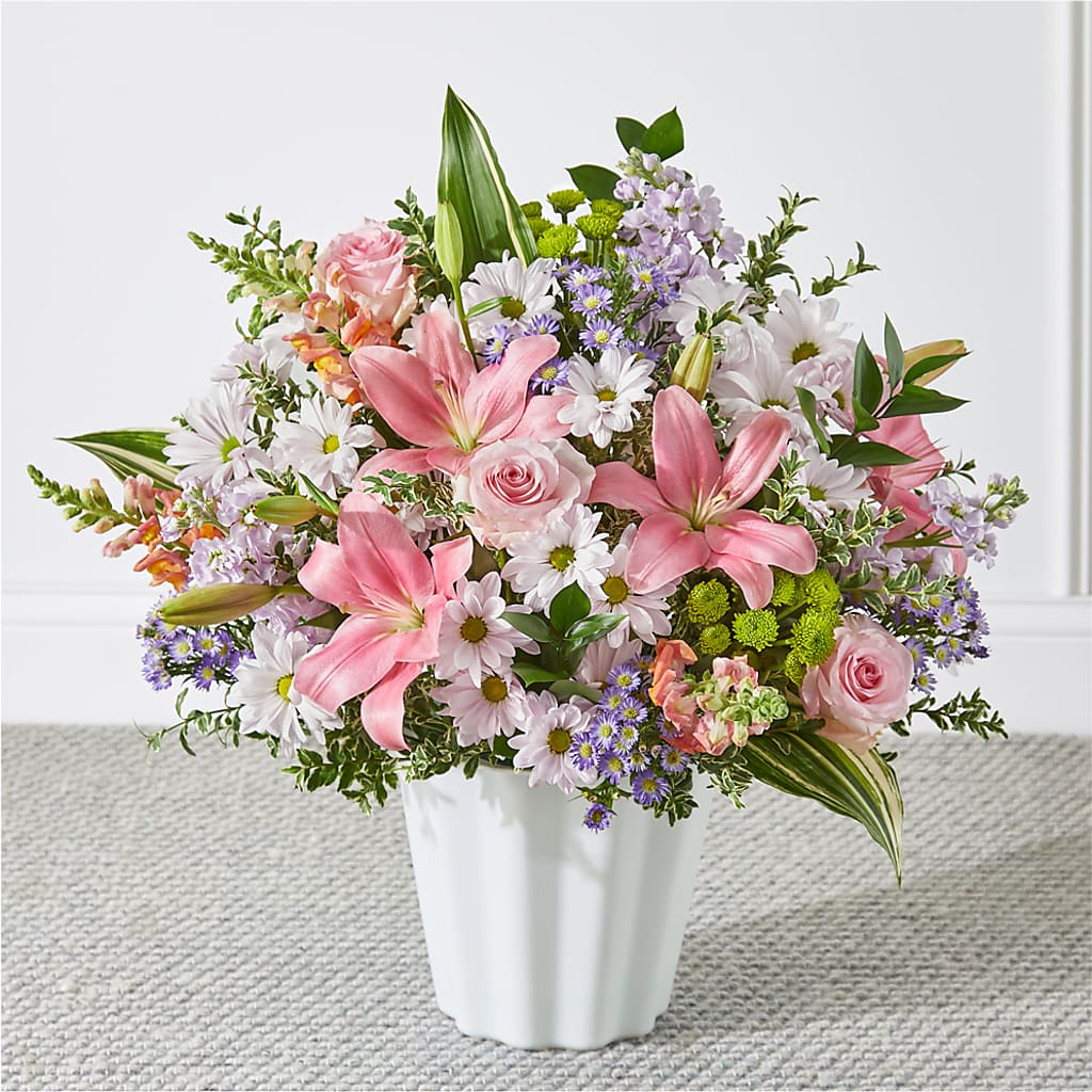 Abundant Compassion Floor Basket – BUSSE AND RIECK FLOWERS PLANTS & GIFTS, Kankakee IL