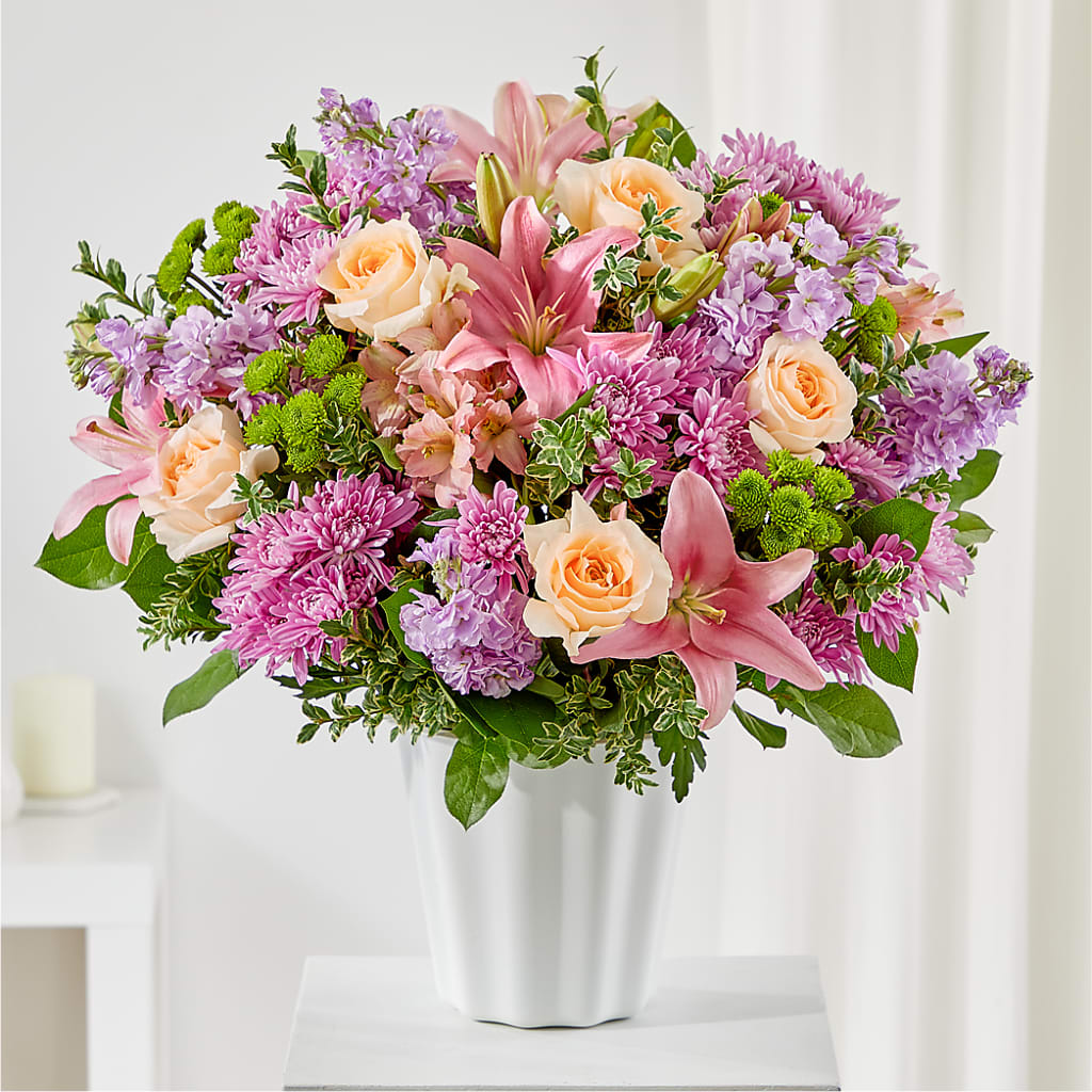 Supportive Embrace Tabletop Basket – BUSSE AND RIECK FLOWERS PLANTS & GIFTS, Kankakee IL