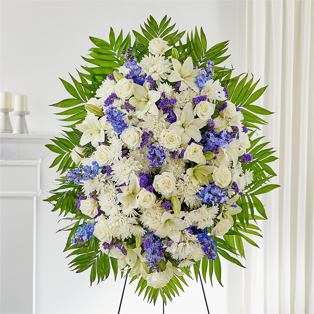 At Rest Standing Spray – BUSSE AND RIECK FLOWERS PLANTS & GIFTS, Kankakee IL