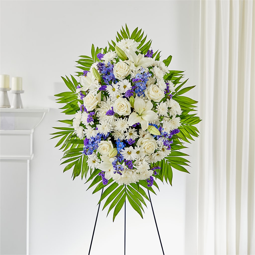At Rest Standing Spray – BUSSE AND RIECK FLOWERS PLANTS & GIFTS, Kankakee IL
