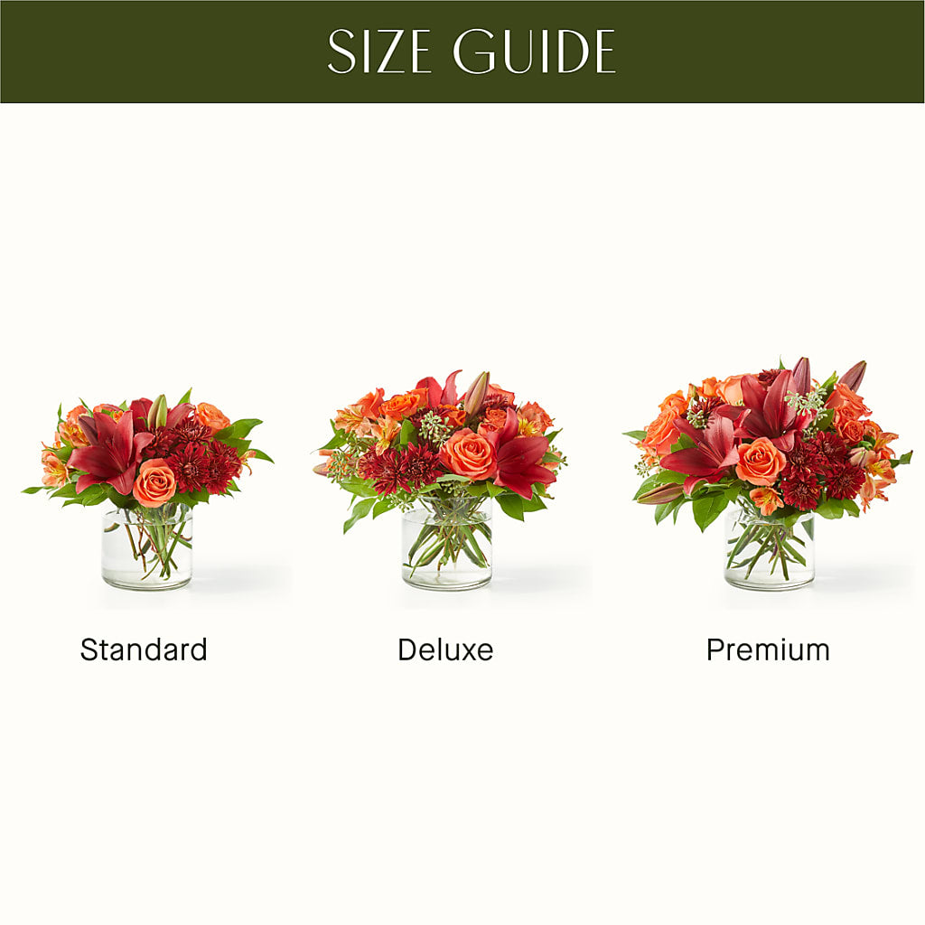 Crimson Leaves Bouquet – BUSSE AND RIECK FLOWERS PLANTS & GIFTS, Kankakee IL