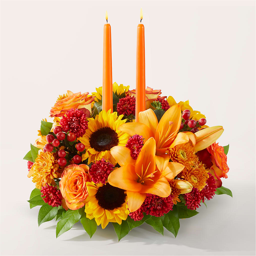 Grateful Centerpiece – BUSSE AND RIECK FLOWERS PLANTS & GIFTS, Kankakee IL