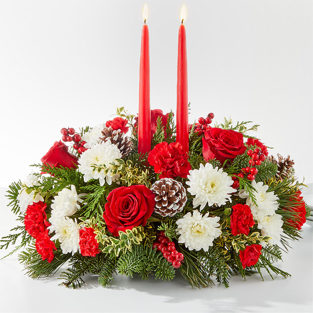 Holiday Soiree Centerpiece – BUSSE AND RIECK FLOWERS PLANTS & GIFTS, Kankakee IL