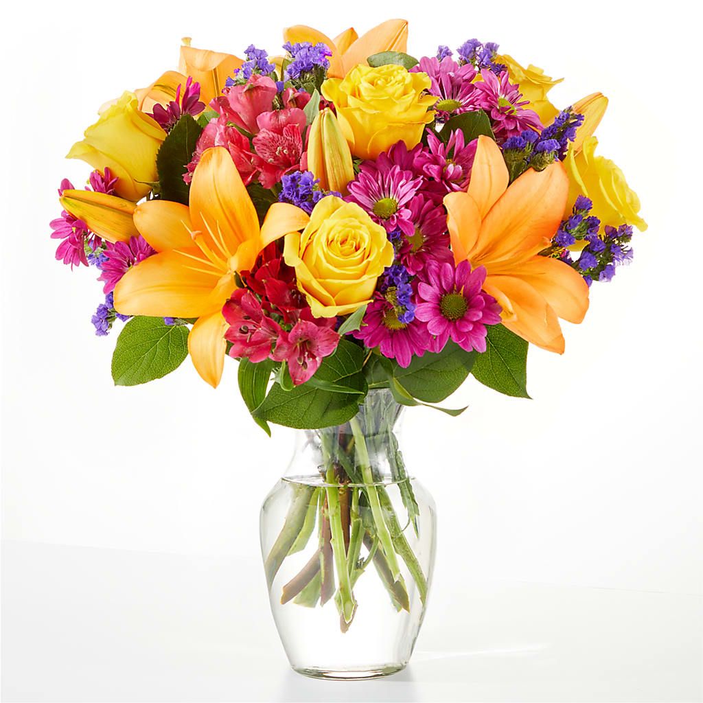 Colorful Visions Bouquet – BUSSE AND RIECK FLOWERS PLANTS & GIFTS, Kankakee IL