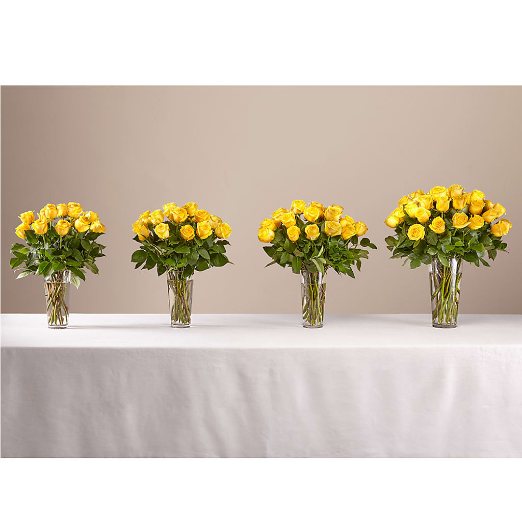 Long Stem Yellow Rose Bouquet – BUSSE AND RIECK FLOWERS PLANTS & GIFTS, Kankakee IL