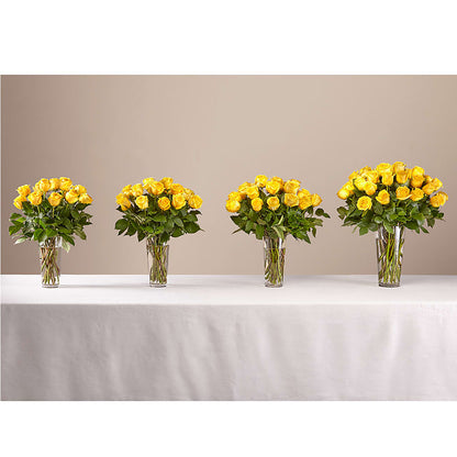Long Stem Yellow Rose Bouquet – BUSSE AND RIECK FLOWERS PLANTS & GIFTS, Kankakee IL
