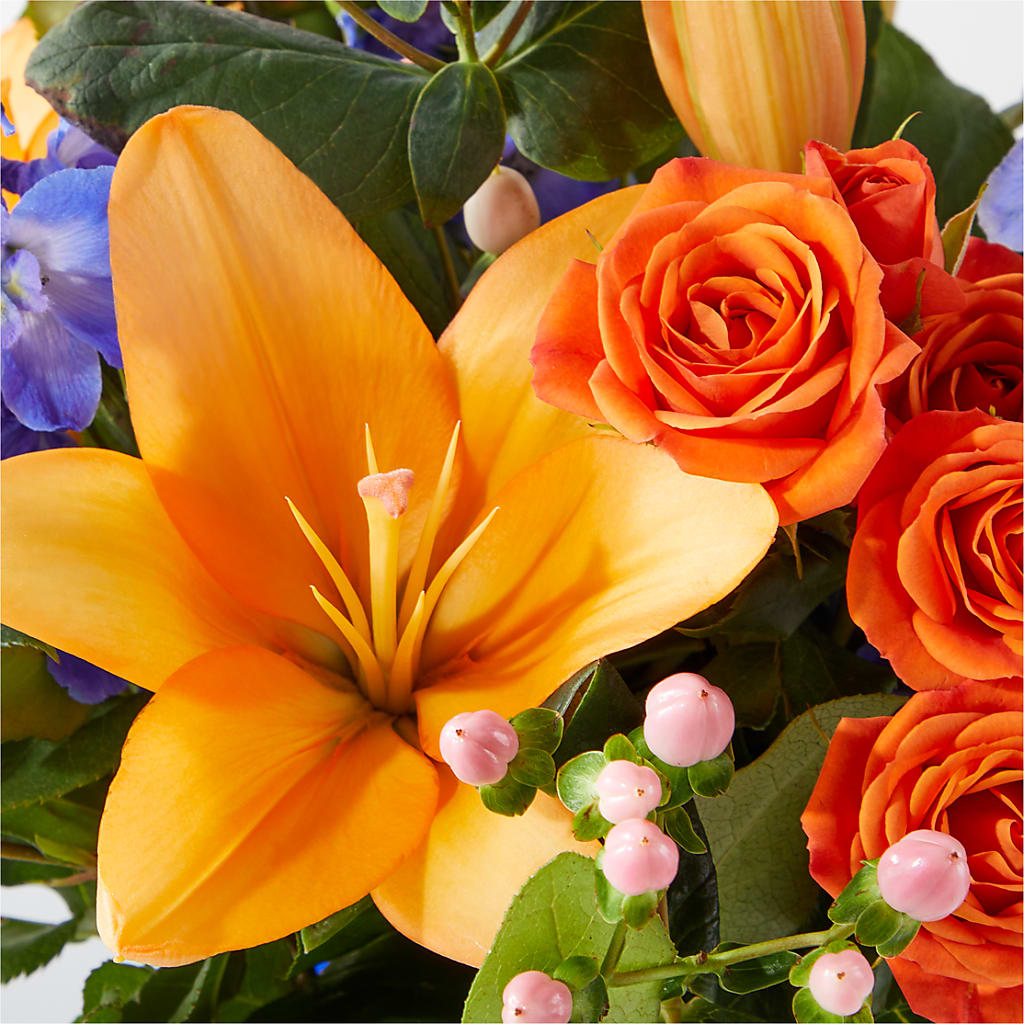 Radiant Citrus Bouquet – BUSSE AND RIECK FLOWERS PLANTS & GIFTS, Kankakee IL