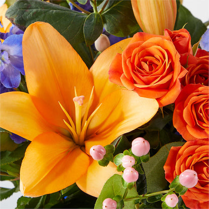 Radiant Citrus Bouquet – BUSSE AND RIECK FLOWERS PLANTS & GIFTS, Kankakee IL