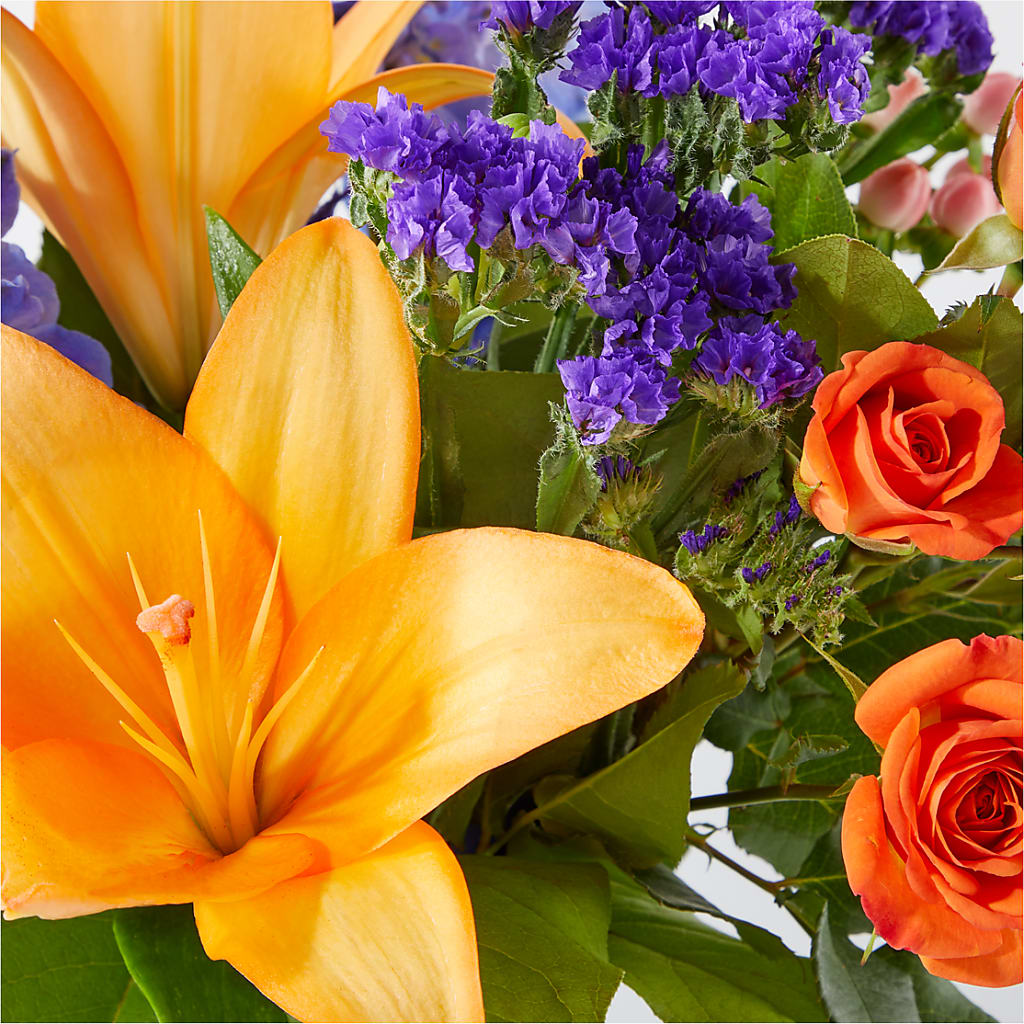 Radiant Citrus Bouquet – BUSSE AND RIECK FLOWERS PLANTS & GIFTS, Kankakee IL