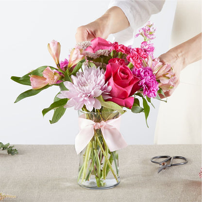 Pink Ribbon - A Florist Original – BUSSE AND RIECK FLOWERS PLANTS & GIFTS, Kankakee IL