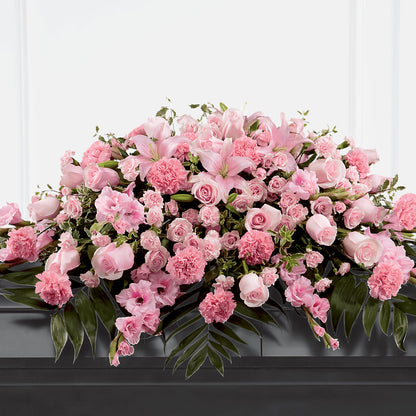 Garden of Comfort Casket Spray (Standard) – BUSSE AND RIECK FLOWERS PLANTS & GIFTS, Kankakee IL