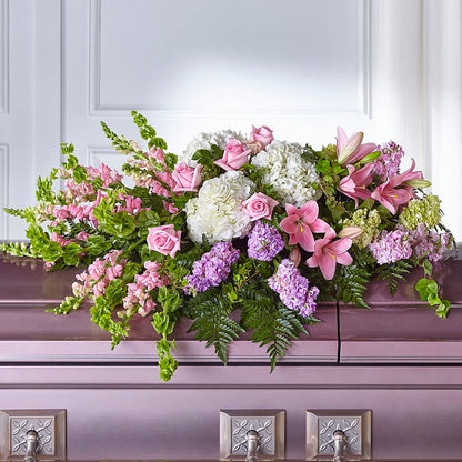 Life's Gratitude Casket Spray – BUSSE AND RIECK FLOWERS PLANTS & GIFTS, Kankakee IL