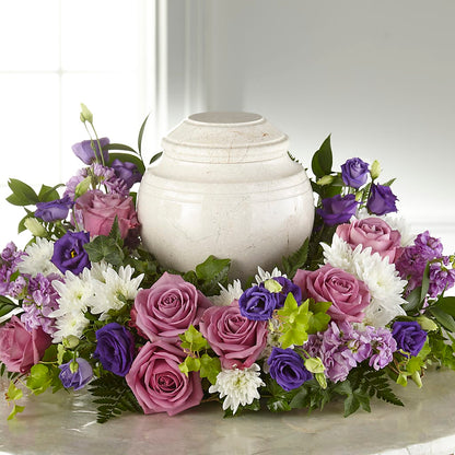 Blooming Sympathy Cremation Adornment – BUSSE AND RIECK FLOWERS PLANTS & GIFTS, Kankakee IL
