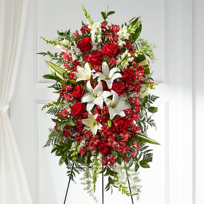 Everlasting Memory Standing Spray – BUSSE AND RIECK FLOWERS PLANTS & GIFTS, Kankakee IL