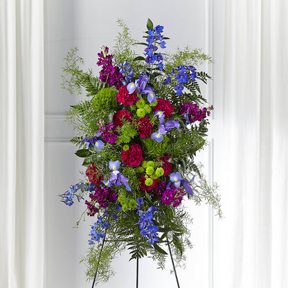 Heavenly Skies Standing Spray – BUSSE AND RIECK FLOWERS PLANTS & GIFTS, Kankakee IL