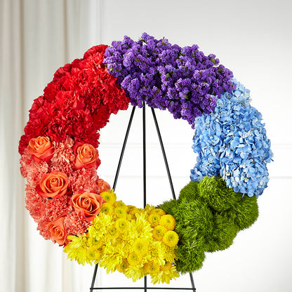 Circle of Love Wreath – BUSSE AND RIECK FLOWERS PLANTS & GIFTS, Kankakee IL