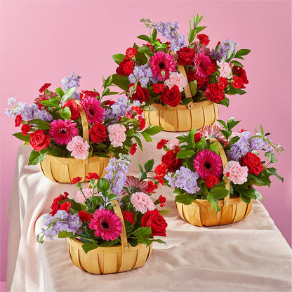 Pink Picnic Basket – BUSSE AND RIECK FLOWERS PLANTS & GIFTS, Kankakee IL