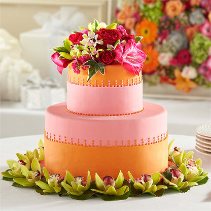 Sweet Citrus Cake Decor – BUSSE AND RIECK FLOWERS PLANTS & GIFTS, Kankakee IL